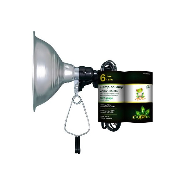 Gogreen GoGreen Power, GG-34906, 8.5" Clamp Light - 6 Ft Cord - Brown GG-34906 - main